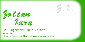 zoltan kura business card